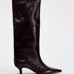 Elegant Dark Brown Knee-High Boots
